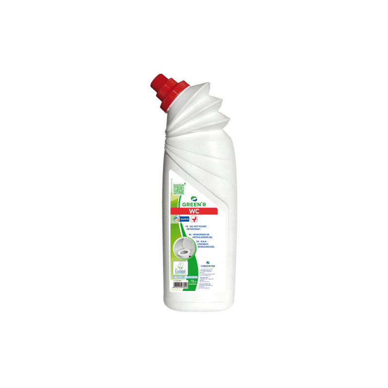 GREEN'R WC 750 ml - gel nettoyant et détartrant pour WC. ECOLABEL